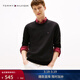 Tommy Hilfiger【撞色橫條紋】26春夏新款男純棉休閑學(xué)院風(fēng)圓領(lǐng)內搭針織衫 【純色繡標毛衣】經(jīng)典黑BDS L （推薦：150-165斤）