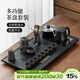 唐豐（TANGFENG）紫砂自動(dòng)茶具套裝高檔馬到成功茶臺燒水壺一體茶盤(pán)泡茶壺茶杯全套 馬到成功茶盤(pán)+紫砂如意黑舍得11頭配茶道