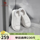 駱駝（CAMEL）板鞋女活力百搭經(jīng)典小白鞋增高厚底休閑鞋 L25S548064 白/銀 38 