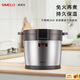 SIMELO施美樂(lè )高真空家用燜燒鍋304不銹鋼免火節能燉湯鍋鍋保溫煲湯 鋼本色(內鍋約5.0L)外鍋7L