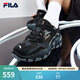 FILA 斐樂(lè )跑步鞋男鞋掠奪者 2休閑鞋慢跑運動(dòng)鞋 黑/中灰-BM 42.5
