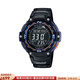 卡西歐（Casio） SGW100 男士手表數字電子表 雙傳感器溫度方向讀數 運動(dòng)涉水 200米防水 黑色SGW100-2B 大型LCD清晰易讀  耐低溫
