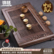 錦格雞翅木茶盤(pán)家用抽屜式功夫茶具實(shí)木茶臺儲水式排水茶臺茶托盤(pán)家用 雞翅木古典長(cháng)57寬34高6.5cm