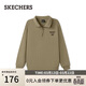 斯凱奇（Skechers）春季男女同款POLO針織衛衣運動(dòng)休閑衫長(cháng)袖T恤衫L325U022