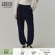 Teenie Weenie小熊女裝衛褲秋季運動(dòng)戶(hù)外簡(jiǎn)約長(cháng)褲束腳褲寬松休閑褲 藏青色 L (170)
