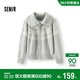 森馬（Semir）針織開(kāi)衫女冬費爾島提花寬松插肩袖翻領(lǐng)2025休閑毛衫109725106002
