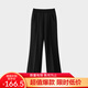 蕉內【劉浩存同款】非常褲504Regular女士喇叭衛褲顯瘦顯腿長(cháng)休閑褲新 黑色 L