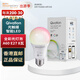 Qivation光觸媒智能LED黃白光全彩光燈泡A60 E27 8瓦 手機語(yǔ)音控制無(wú)極光 全彩光 LQ10009
