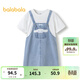 巴拉巴拉【三麗鷗IP】女童夏裝兒童連衣裙大童假兩件 牛仔淺藍88101 165 cm