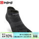 injinji跑步五指襪男短筒常規厚度專(zhuān)業(yè)馬拉松運動(dòng)COOLMAX速干襪夏 黑 M(40.5-44)