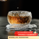 不拙主人杯單杯高端個(gè)人專(zhuān)用個(gè)人杯家用酒杯玻璃品茗杯單杯琉璃茶杯 透明琉璃蓮花杯+冰露小碟墊