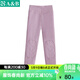 AB秋冬高腰收腹女士保暖褲羊絨蠶絲護腰護膝保暖褲彈力修身保暖單褲 紫色 4XL