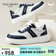 未畢（VICKI BROWN）法國未畢男士鞋2026春夏季新款VB輕奢高端鞋子男休閑運動(dòng)鞋白藍41