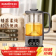 金灶（KAMJOVE）養生壺燉煮壺一體小型全自動(dòng)家用噴淋式煮茶器 玻璃加厚黑茶煮茶壺辦公室多功能電熱燒水壺HT-139 鐵灰色 0.6L