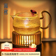 高茗蠟燭溫茶爐燭臺暖茶底座加熱爐茶壺溫茶器保溫爐烤茶爐焙茶器茶具 流光蠟燭底座+錘紋壺 240ml
