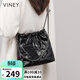 viney包包女包時(shí)尚水桶包洋氣單肩斜挎鏈條包生日禮物高級感送女友老婆