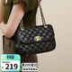 viney牛皮包包女包菱格鏈條包輕奢斜挎單肩包生日禮物高級感送女友老婆