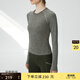粒子狂熱【一體織】輕量T女長(cháng)袖瑜伽健身跑步T恤TP134 深橄欖綠-V2-505 M