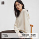 播【100%羊毛】商場(chǎng)同款秋新肌理感連帽軟糯針織毛衣女BDR4SD3849 W20淺云 M