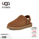 UGG春季男士時(shí)尚舒適平底包頭休閑一腳蹬單鞋懶人鞋 1166915 CHE | 栗色 42 尺碼偏小，建議拍大一碼