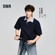 森馬（Semir）王安宇同款丨POLO衫男26夏季假兩件拼接翻領(lǐng)短袖上衣109326115110