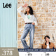 Lee【張凌赫代言】涼涼褲429中腰直腳天絲淺藍色女士牛仔褲潮流 淺藍色 25