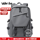 Walker Shop品牌雙肩包男2026新款簡(jiǎn)約書(shū)包女時(shí)尚背包男大容量潮流書(shū)包 銀灰色-禮盒裝