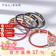 謝瑞麟（TSL）不銹鋼扣手繩可穿珠轉運珠編織繩情侶款多色可選62621-62626 62623-棕色