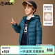 ASK JUNIOR【90絨鎖溫】男童羽絨服2025冬加厚保暖兒童連帽兩穿羽絨 湖藍色