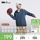 蕉下兒童氣絨服連帽外套男女童秋冬保暖運動(dòng)氣絨外套CL97624夜海藍130