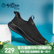 金利來(lái)男鞋飛織網(wǎng)面透氣2026布鞋減震反彈軟底套腳休閑運動(dòng)單鞋棉鞋可選 黑色 單層 G579330706AAE 42