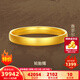 賽菲爾黃金手鐲女足金999.9輪胎鐲古法金寬面素圈金鐲子結婚三金首飾 約28.55克 60mm