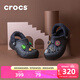 卡駱馳（CROCS）秋冬新品休閑鞋秋冬洞洞鞋貝雅暖絨暖棉|206633 黑/黑-060 (建議買(mǎi)大一碼) 39 (240mm)