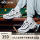 斯凱奇（Skechers）黑白金熊貓鞋春季情侶鞋復古老爹鞋休閑運動(dòng)鞋66666228