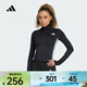 阿迪達斯（adidas）女子WE JKT 3S基礎款拉鏈運動(dòng)健身夾克外套 KB7843 L