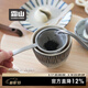 霜山日本進(jìn)口304不銹鋼茶漏茶濾茶葉過(guò)濾器茶杯過(guò)濾網(wǎng)濾茶器 錘目紋茶濾-適大于7.5cm口徑茶杯
