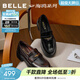 百麗（Belle）海鷗樂(lè )福鞋女26春新質(zhì)感牛皮舒適通勤單鞋B2972AA6預售 黑色 36