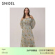 SNIDEL連衣裙女26春夏新品紐約植物園聯(lián)名泡泡袖印花SWFO261095 薄荷綠 S (0)