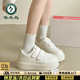 啄木鳥(niǎo)魔術(shù)貼厚底增高小白鞋女2026年春季新款板鞋學(xué)生百搭休閑面包鞋 白色【增高5CM】 37 (235mm)