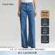 Calvin KleinJeans四季款女士美式潮流休閑復古ck高腰闊腿版洗水微彈牛仔褲 高腰闊腿版-牛仔淺藍-1A4 28 160/70A（2.04尺）68CM