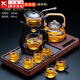 正揚玻璃茶具套裝辦公高檔整套抽水功夫茶盤(pán)燒水一體茶臺電陶爐煮茶器 戈(一體抽水胡)900+自動(dòng)(邀月)六色把