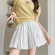SNOWTREE2026夏季新款 冰絲花苞裙女 高腰顯瘦A字燈籠短褲 休閑蓬蓬褲 白色 M （建議95-110斤）
