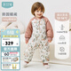 ibaby恒溫嬰兒睡袋幼兒新生兒寶寶睡袋兒童睡衣防踢被秋冬抱被分腿睡袋 【12-16℃】160g暖融款-田園嬉鬧 140碼【身高130-140cm 8-10歲】