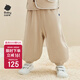babycare兒童燈芯絨長(cháng)褲秋冬新款寶寶外穿嬰童保暖褲子加厚 淺木色 90