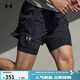 安德瑪（Under Armour）春夏Launch男子二合一5英寸跑步運動(dòng)短褲1382640 黑色001 L