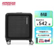 美旅（AMERICAN TOURISTER）行李箱機長(cháng)登機箱拉桿旅行箱時(shí)尚簡(jiǎn)約萬(wàn)向輪輕盈18英寸NM9*001 黑色