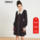ONLY氣質(zhì)百搭小黑裙收腰短款連衣裙女|123107036 H1Z 黑色 S (160) 80A