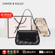 CAHOE KULLO官方包包女款輕奢2026新款品牌女士牛皮復古高級感斜挎單肩腋下包 黑色-CK女包送女朋友老婆閨蜜生日禮物