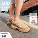 UGG夏季新款女士時(shí)尚舒適純色厚底露趾后跟綁帶款休閑涼鞋1178873 SAN | 沙色 38