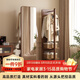千禧華府全身鏡穿衣鏡旋轉鏡子家用落地臥室多功能掛衣架一體試衣鏡方胡7